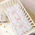 Jihqo Pack 39" 27" Watercolor Bows Crib Sheets for Boys Girls N Play Sheet Soft Breathable Mini Crib Sheets x