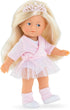 Corolle Mini Corolline Rosy Ballerina Gift Set, 8" Doll with 3 Accessories - Tiara, Ballet Sweater, Leg Warmers
