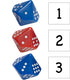 LEARNING ADVANTAGE Subitizing Dice - Set of 6, Hands-On Math Manipulative for Early Numeracy, Math Games for Kids.