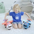 Dwi Dowellin Airplane Car Toy, Steering Wheel Toys for 3-6 Year Olds with Sound and Light, Educational Gift, Blue