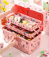Hair Accessories Organizer for Girls Headbands, Clips, Ties,Baby Girl Supplies, Lockable Three-layer Folding Craft
