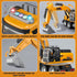 TAKGUD 3-5 10.2" Set, Excavator Toy for Boys Year Old, Digger with Lights and Sounds, Construction Site Play Excavator