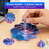 KEZPO 3D Printed Expanded Sensory Fidget Star,Transformable Stress Relief Finger Toy with Detachable Handle,for Office