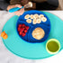 Easy Scoop & Hold Plate Set - Set of 2 Silicone Plates for Babies, Toddlers, Kids with Dividers, Dishwasher Safe
