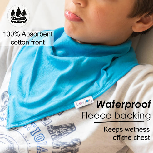 Lovjoy Large Bandana bibs - Special Needs Bibs - For Older Children, Youth and Adults - Practical, absorbent