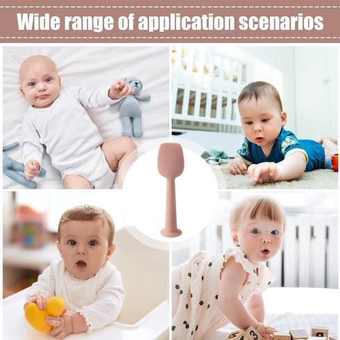 Generic Diaper Cream Spatula, Silicone Diaper Cream Applicator Spatula, Soft Flexible Balm Tool, Portable Wipe Rash