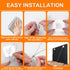 JIUDONE 42" (2 Pack+4 Adjustable TV Safety Straps Spare Adhesive Pad),No-Drill Adhesive Anti-Tip Furniture Anchors Kit