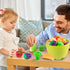 Funpynani 100Pcs Playset, 2 Kitchen Kids Pretend Cooking Play Pots, Pans, Utensils, Cookware, Toy Food Fruits Veggies