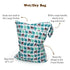 2 Pack (W022) Mama Koala Waterproof Cloth Diaper Wet Bag Reusable Waterproof - - Odor Resistant Travel Wet Dry Bag