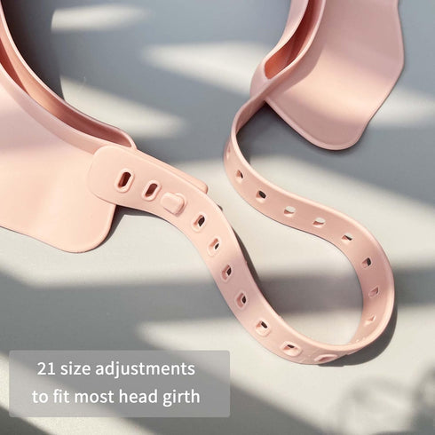 Baby Kids Shower Cap - Adjustable Silicone Bathing Protection Hat for Toddler, Baby, Kids (Pink)