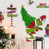 Yovkky Merry Christmas Wall Decals Stickers, Holiday Max Dog Decor for Kids Boys Girls Bedroom Art Gift