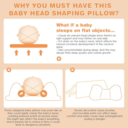 Eureka Baby Memory Foam Pillow, Skin-Friendly & Breathable, Soft & Cosy, Easy Clean & Machine Washerable, Ideal