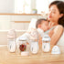 Set 3 8 oz, 2 Pack Gulicola Natural Glass Baby Bottle for Breastfed Babies, Anti-Colic Baby Bottle with Medium Flow