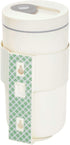 iDesign Wall Mount Wipe Holder for Cleaning Supplies, 6.54" x 4.15" x 4", Coconut Color