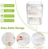 Engorgio Organizer,3/4 Countertop Baby Bottle Tier Bottles Storage Organizers,Clear Station Organizer ContainerClear