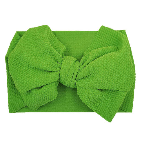 KIDOCHEESE Oversized Headbands with Large Hair Bows, Elastic Nylon Hairbands for Baby Girls, Newborns, Infants, and