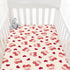 Cstdyfrv 52''x28'' Valentine's Day Cherry Baby Boys Girls Crib Sheets Pink Cherry Bows Love Heart Toddler Bed Sheets