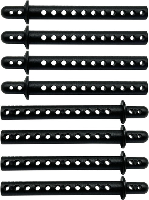 8packs 68mm Plastic Body Post RC Car Shell Holder Mounts for 1/10 4WD Remote Control Off-Road Buggy Truck