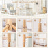 61.4 Inch 100% Floor-Standing Crib Mobile Arm - Wooden Mobile Arm for Crib - Movable Baby Mobile Hanger with Strong