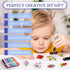 Liktoy 78pcs Set, 3D 4 5 6 7 8 9 10- Magic Foam Texture Painting Kit - Arts and Crafts for Kids, Puffy Magic Paint DIY