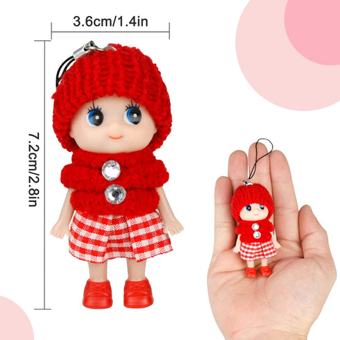 6 PCS Small Dolls Girls - 3 Inch Fashion Dollhouse Dolls Princess, Mini Doll Surprise Gift for Kids