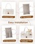 15" 9" 7" Maliton Baby Diaper Caddy, Nursery Storage Bin & Car Organizer with Handle, Large Felt Bag for Newborn