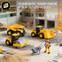 YySiRui 5PCS 5.5-6.3 Inch Set Bulldozer, Construction Toys - Toy Trucks Includes Dump Truck, Excavator, Sandbox