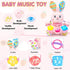 Ryotagift Crinkle,Tummy 0 3 6 9 12+ Baby Bilingual Musical Rabbit Stuffed Animals Toys,Infant Early Learning Toy