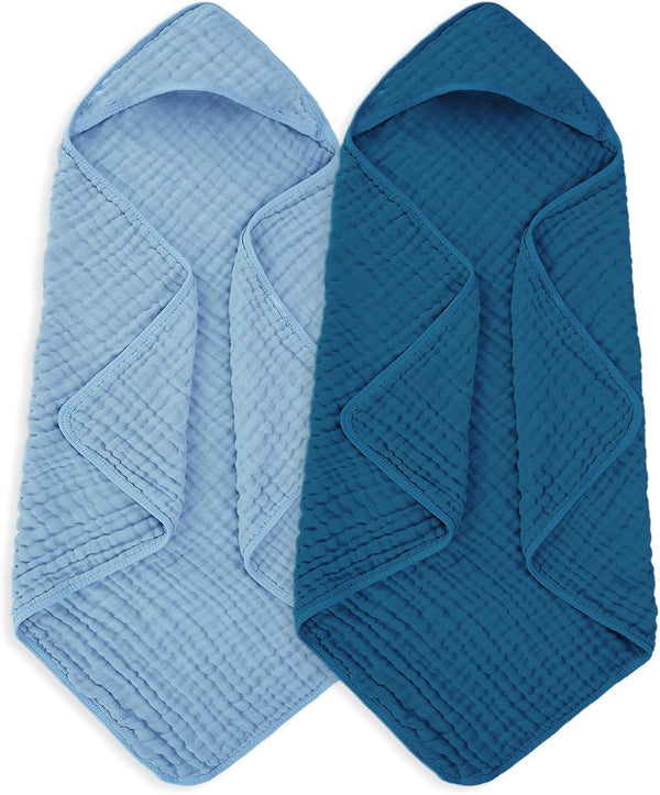MIGIOL Muslin Baby Towels 100% Cotton Super Soft Muslin Baby Bath Towel -