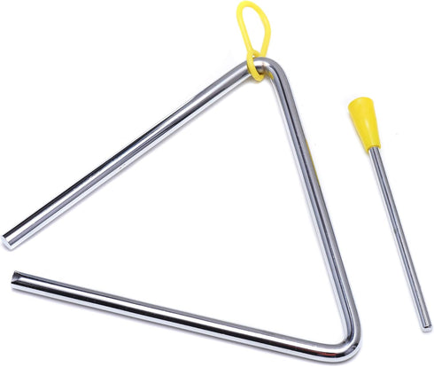 6-Inch Steel Triangle Percussion Instrument with Striker