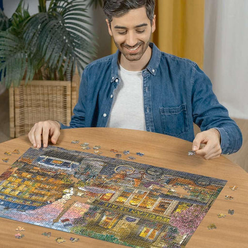 1000 Ravensburger - Paris at Dawn - Piece Jigsaw Puzzle - Quaint Imagery of Paris from Yesteryear - Beautiful, Vibrant