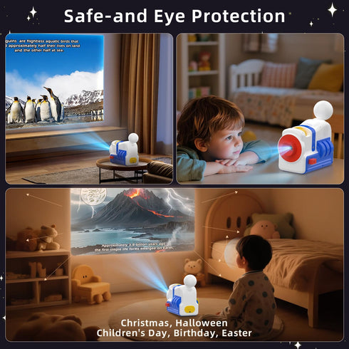 32 3+ Story Projector for Kids - Educational Storybook Projector,Kids Story Projector with Stories,White Noise & Night