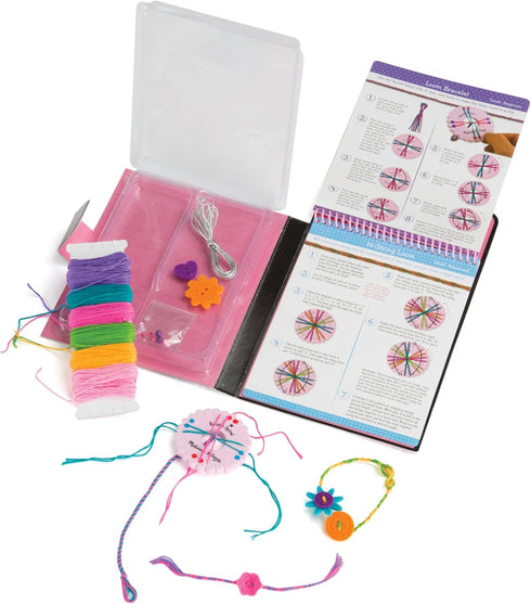 Melissa & Doug On The Go Friendship Bracelet Craft Set, Makes 10+ Bracelets