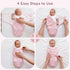 Yukkidds 0-3 100% 2 Pack Baby Swaddle Blanket Months Cotton Newborn Swaddles Bag Adjustable Sleeping Wraps Newborn