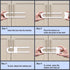 WENPENG Closet, Closet Buttons,2Pack Sliding Cabinet Locks for Baby, Baby Proofing Adjustable U-Shaped Baby Safety