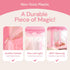 Princess Tent for Kids - 55" X 53" with LED Star Lights, Toddler Playhouse, Princess Castle Toys