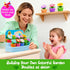 Set Montessori Flower Garden Building Toy for Toddlers, Gardening with Watering Can, Shovel, Rake, Shape & Color