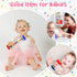 3 Pieces Rainmaker Rain Stick for Baby - Sensory Auditory Musical Instrument Rattle Tube