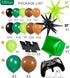 Video Game Balloon Garland Kit 135pcs, Green and Black Controller Balloon Arch for Boy Gaming Birthday Party Decorations
