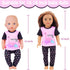 UNICORN ELEMENT 5 Sets Baby Doll Clothes Outfits for 14-18 Inch Dolls - Baby Doll Accessories