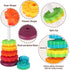 Spinning Toy, Rainbow Stacking Toys for Toddlers 1-3, Ring Stacker Baby Toys, Montessori Autism Sensory Toy
