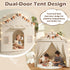 2 1 2 4 51" 39" 53", Treestone Play Tent for Kids, in Toddler Tent with Padded Mat and Light, Large Playhouse for Kids