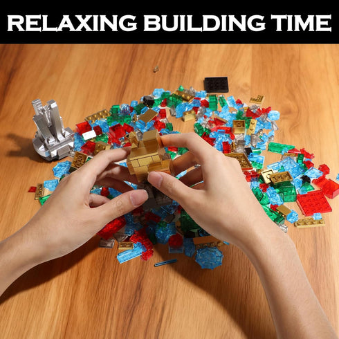 564 Gemstone Building Blocks Kit for Women, PCS Crystal Mineral Display Collection - Creative Arts & Crafts Hobby
