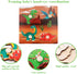 Set of 4 Wooden Peg Puzzles for Toddlers 1-3, Educational Preschool Toy for Ages 2-4, Ideal Gift for Boys and Girls