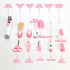 Set (17 Baby Grooming Kit, Infant Safety Care with Baby Nose AspiratorBaby Hair Brush Comb Nail Clipper Nasal
