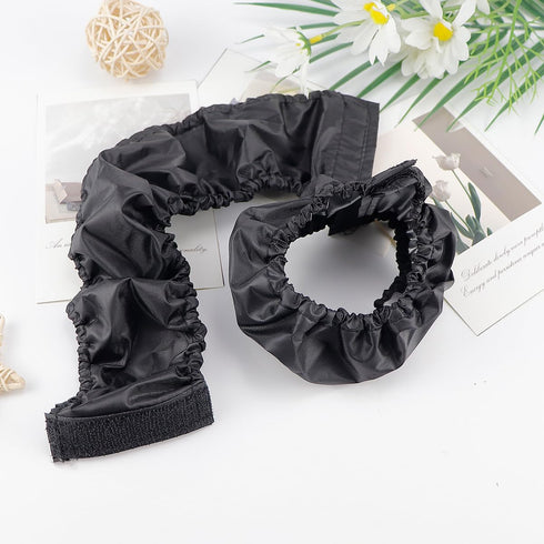 DOERDO 4Pcs Baby Stroller Wheel Cover Protection Covers for Baby Stroller Wheelchair, Large Black