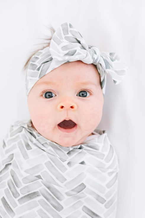 Copper Pearl Baby Bows - Stylish Soft Stretchy Headbands for Baby Girls, Trendy Designs - Alta