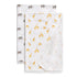 Delta Children 100% Cotton Flannel Baby Receiving Blankets for Girls Boys – 30x30 Inches (Pack of 2)