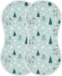 decor gift 4 Pack 22x11in Cotton Baby Burp Cloths Good Absorbent? Merry Christmas Simple Line Reindeers Green Baby Burp