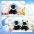 8inches Shark Plush Stuffed Cat, Black Cat Plush with Blue Shark Hood Removable, Cute Plushies Kawaii Cat Stuffed